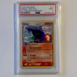 Pokemon Arbok EX Dragon Frontiers #13 Reverse Foil PSA 9 Rare 2006 English - Image 1