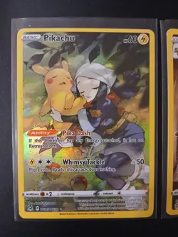 Pokemon Pikachu TG05/TG30 Full Art and Ariados TG09/TG30 Full Art X2 Card Bundle - Image 2