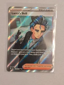 Larry's Skill #139/131 Pokemon Prismatic Evolutions Full Art Ultra Rare NM - Image 3