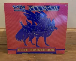 Pokemon Zacian Sword and Shield ETB Elite Trainer Box Factory Sealed 820650104459 - Image 1