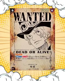 Sabo Wanted Poster OP13-120 Carrying On His Will One Piece Card Japanese - Image 1