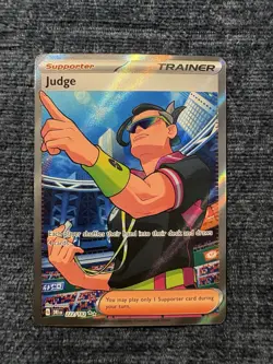 Pokemon TCG Judge 222/182 Destined Rivals Trainer Card - Image 1