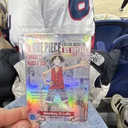 Bandai One Piece CCG Monkey.D.Luffy Leader US Voyage Promo Holo Card 2026 - Image 1