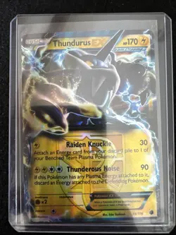 Thundurus EX 38/116 Pokemon TCG Plasma Freeze Ultra Rare Holo Card 2013 - Image 1