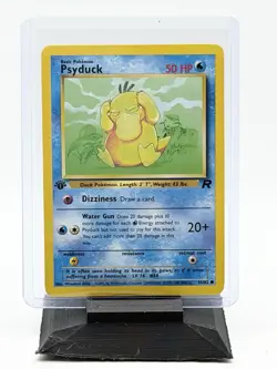 Pokemon TCG Psyduck Fossil Card 1st Edition 65/82 Non Holo - Image 1