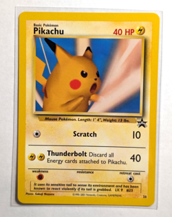 Pokemon Card - Pikachu (SNAP) #26 WoTC Black Star Promo LP - Image 1