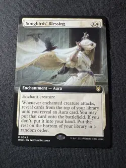Songbirds' Blessing (Extended Art) Wilds of Eldraine Commander PLD CARD ABUGames - Image 1