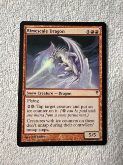 Magic - Rimescale Dragon - Coldsnap - Red - MP - MTG - 💎Shinetized - Image 1