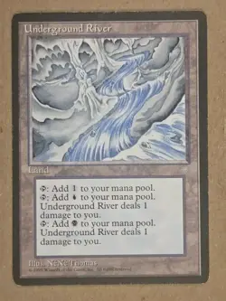 Underground River - Ice Age - Lightly Played close to NM | MTG - Image 1