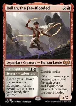 Near Mint x 1 Kellan, the Fae-Blooded // Birthright Boon Wilds of Eldraine - Image 1