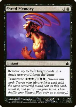 1x Shred Memory - NM English MTG - Ravnica - Image 1