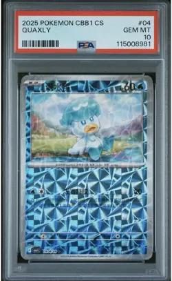 PSA 10 2025 Pokemon Simplified Chinese Cbb1 C-Gem Pack Vol 1 #04 Quaxly - Image 1
