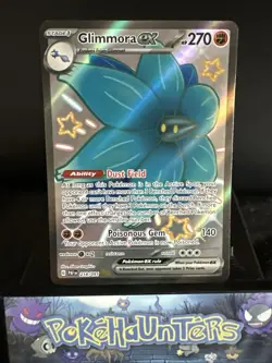 Pokemon Card Glimmora Ex 218/091 Shiny Ultra Rare Paldean Fates Near Mint - Image 1