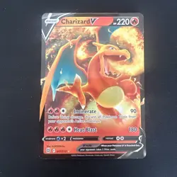 2022 Pokemon Charizard V 017/172 Brilliant Stars Ultra Rare Holo NM/M - Image 1