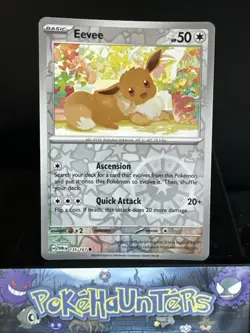 Pokemon Card Eevee 135/167 Twilight Masquerade Reverse Holo Rare NM - Image 1