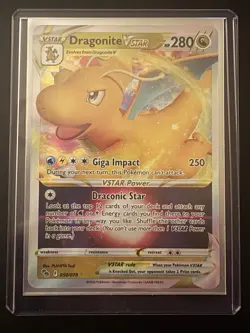 Pokemon Dragonite VSTAR 050/078 Pokemon GO Ultra Rare Holo NM - Image 1