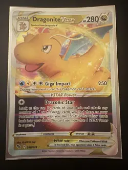 Pokemon Dragonite VSTAR 050/078 Pokemon GO Ultra Rare Holo NM - Image 2