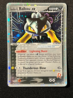 Rocket's Raikou ex 108/107 Pokemon Ex Deoxys -Secret Rare Holo-NM - Image 2
