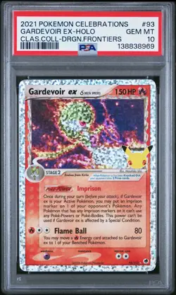 2021 POKEMON CELEBRATIONS CLASSIC COLL #93 GARDEVOIR EX-HOLO PSA 10 - Image 1
