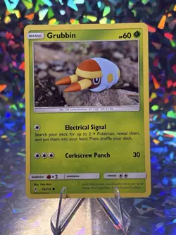 Pokemon TCG Grubbin Unbroken Bonds 18/214 Common - Image 1