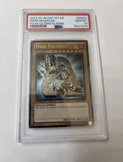 PSA 10 Gem Min Yu-Gi-Oh! Dark Magician Yugi YSYR-EN001 1st edition Ultimate Rare - Image 1