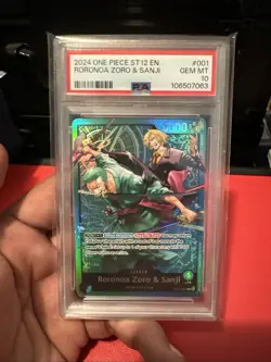 One Piece Roronoa Zoro and Sanji ST12-001 L PSA 10 Gem MT - Image 1