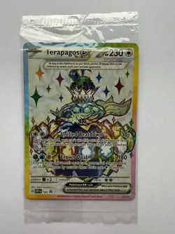 Pokemon Card Terapagos EX SvP 165 Black Star Promo Scarlet & Violet Holo SEALED - Image 1