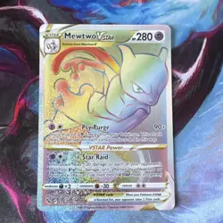 Mewtwo VSTAR (Secret) 079/078 Pokemon GO Secret Rare Holo Pokemon TCG Card - Image 1
