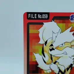 Pokemon Cards Bandai Carddass Arcanine File No.059 1997 EX Japanese i632 - Image 2