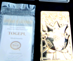 Pokemon Togepi 23k Gold-Plated Card 1999 Nintendo Burger King Toy Pokeball - Image 2