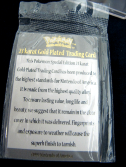 Pokemon Togepi 23k Gold-Plated Card 1999 Nintendo Burger King Toy Pokeball - Image 3