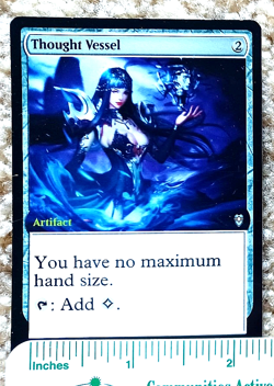THOUGHT VESSEL : altered-art card for use with MTG : with SEXY, BUSTY BABE! - Image 1