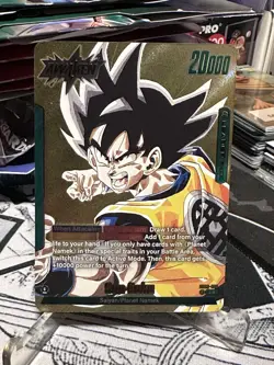 Son Goku SB02-033 Gold Leader Manga Booster 02 Dragon Ball Card English - Image 3