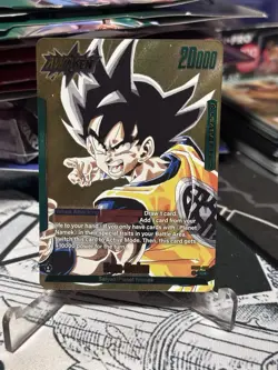 Son Goku SB02-033 Gold Leader Manga Booster 02 Dragon Ball Card English - Image 4