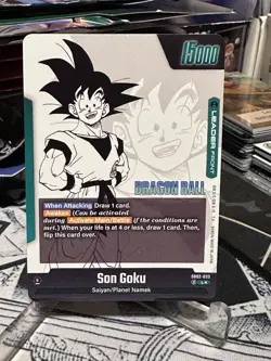 Son Goku SB02-033 Gold Leader Manga Booster 02 Dragon Ball Card English - Image 5