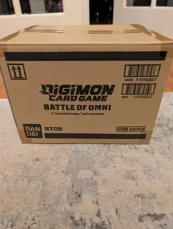 Digimon Card Game Battle of Omni BT05 Factory Sealed Booster Case 12 Boxes - Image 1