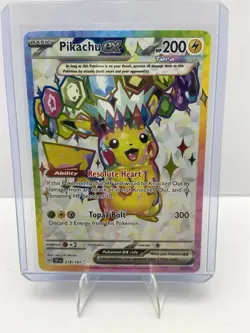 Pokemon Pikachu EX Surging Sparks 219/191 Ultra Rare Card FREE SHIPPING - Image 1