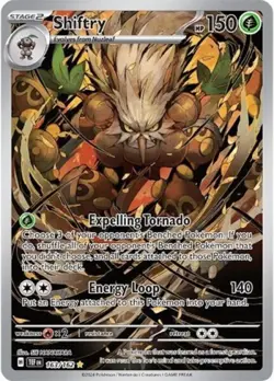 Pokemon Shiftry - 163 NM 1st Edition Normal SV05: Temporal Forces - Image 1
