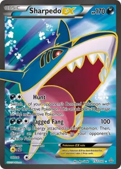 Pokemon Sharpedo EX (152 Full Art) LP 1st Edition Normal XY - Primal Clash - Image 1