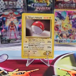 Lt. Surge's Voltorb 84/132 Pokemon Card Gym Heroes Unlimited WOTC 2000 - NM - Image 1