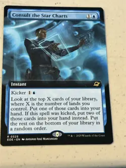 mtg borderless Consult the Star Charts, Edge of Eternities, unplayed - Image 1