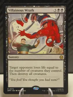 [MTG] Villainous Wrath: Marvel Spiderman [NM] - Image 1