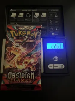 VERY HEAVY! 22.63 Gram Obsidian Flames Pokemon TCG Factory Sealed Booster Pack! - Image 1