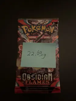 VERY HEAVY! 22.63 Gram Obsidian Flames Pokemon TCG Factory Sealed Booster Pack! - Image 3