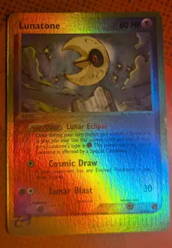 Lunatone - Sandstorm 8/100 - Reverse Holo Rare - Vintage Pokemon TCG - LP+ - Image 2
