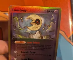 Lunatone - Sandstorm 8/100 - Reverse Holo Rare - Vintage Pokemon TCG - LP+ - Image 5