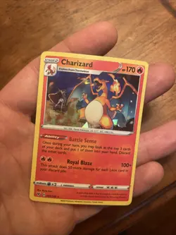 Pokemon TCG Charizard 025/185 Cracked Ice Holo Sword & Shield Vivid Voltage NM - Image 2
