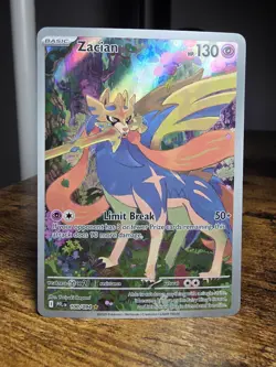 Pokemon TCG Zacian 100/094 Me02 Phantasmal Flames - NM - Image 1