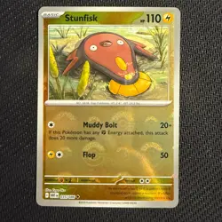 Stunfisk 035/086 Poke Ball Pattern NM Uncommon Sv: White Flare Pokemon TCG - Image 1