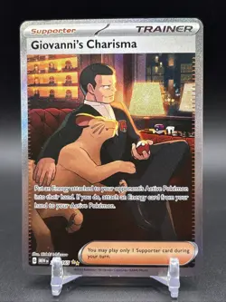 2023 Pokemon Gaming SV 151 - MEW EN Giovanni's Charisma #204/165 - Image 1